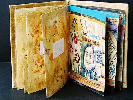 Cette image provient d'un livre d'artiste que j'ai produit en 2005. Les images qui le composent parlent des personnes qui ont eu une influence dans ma vie d'artiste. C'est un hommage � ces personnes, sept d'entre elles me sont tr�s ch�res.