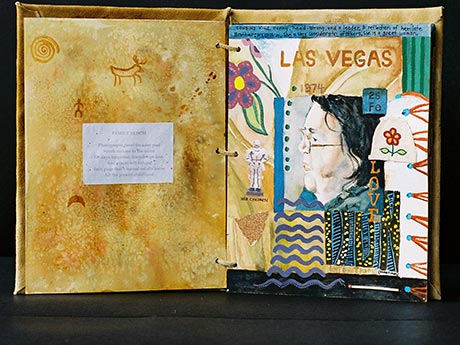Cette image provient d'un livre d'artiste que j'ai produit en 2005. Les images qui le composent parlent des personnes qui ont eu une influence dans ma vie d'artiste. C'est un hommage à ces personnes, sept d'entre elles me sont très chères.
